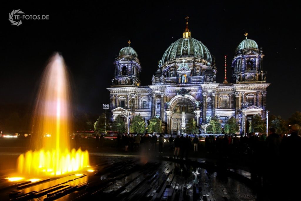 Berliner Dom beim Festival of Lights 2017