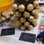 Ananas aus Sektflasche und Rocher DIY do it yourself - Geschenkidee